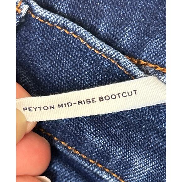 Rag & Bone Women's 31 Peyton mid rise bootcut  blue denim jean medium wash zip - Picture 6 of 8